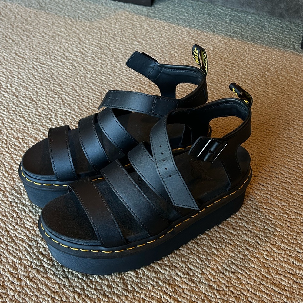 Dr. Martens Black Platform Sandals
